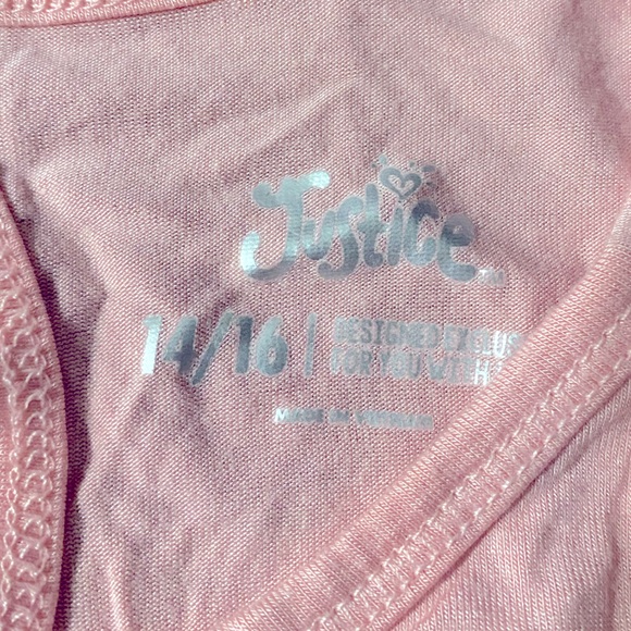 Justice Girls size 14/16 Embellished Swing Tank - Picture 3 of 4